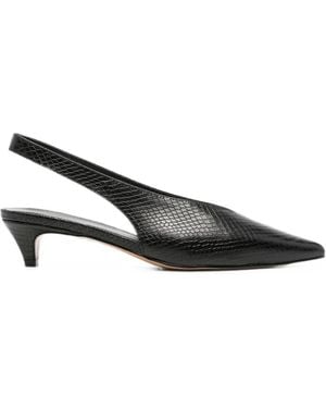 Twinset Pointed-Toe Slingback Pumps - Black