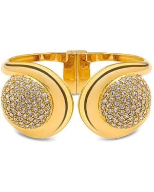 Oscar de la Renta Pavé-Set Crystal Bracelet - Metallic