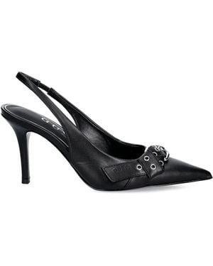 Guess Prissie Buckle Pointed Pumps - Black
