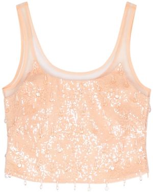 Jonathan Simkhai Callaway Cropped Tank Top - Pink