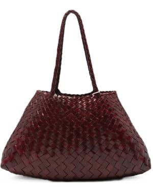 Dragon Diffusion Big Santa Croce Woven Shoulder Bag - Brown