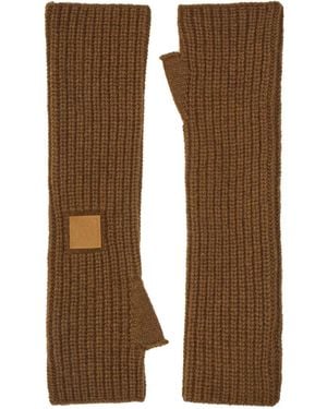 Ferragamo Thumbhole-Design Hand Warmer - Brown