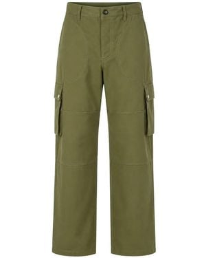 Loewe Straight-Leg Cargo Trousers - Green