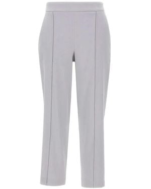 Vince Grace Mid-Rise Pants - Gray