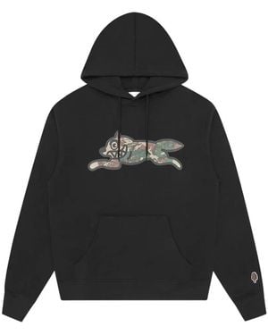 BBCICECREAM Running Dog Camouflage-Print Hoodie - Black