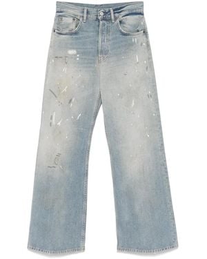 Acne Studios 2021F Paint-Splatter Jeans - Blue