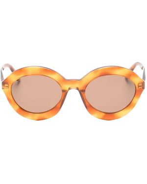 Alaïa Gafas De Sol Con Montura Redonda - Rosa