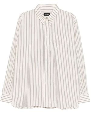 Willy Chavarria Striped Shirt - White