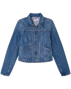 RE/DONE Jeansjacke Mit Reißverschluss - Blau