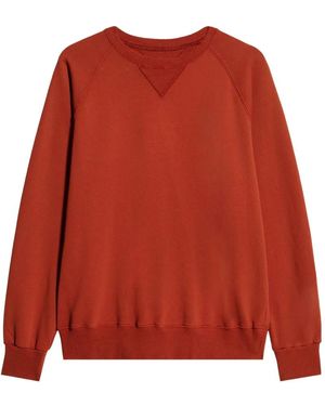 Fortela Harvard Raglan-Sleeve Crew-Neck Sweatshirt - Red