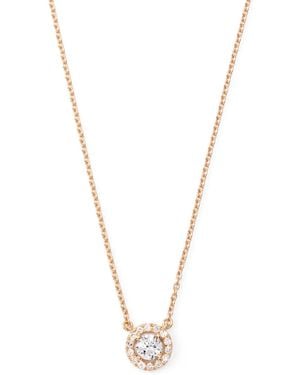 ROSEKEY Collar En Oro De 18Kt Con Colgante Y Diamantes - Metálico