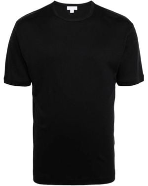 Sunspel Crew-Neck Cotton T-Shirt - Black