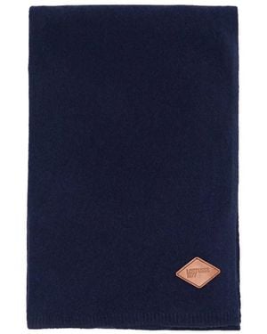 Lottusse Berna Logo-Patch Scarf - Blue