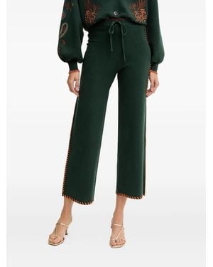 Never Fully Dressed Stitch-Detail Trousers - Green