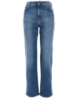 Weekend by Maxmara Cotton Straight-Leg Jeans - Blue