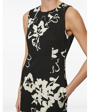 Marc O' Polo Floral-Print Sleeveless Dress - Black