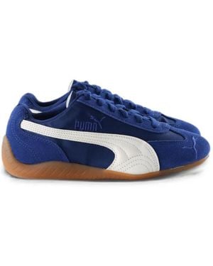 PUMA Speedcat Suede-Panelled Trainers - Blue