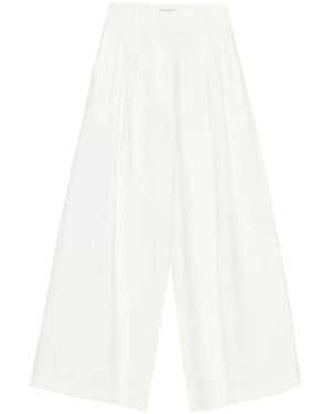 Occleus Adeline Pleated Pants - White