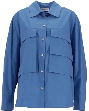P.A.R.O.S.H. Chest-Pocket Long-Sleeve Shirt - Blue