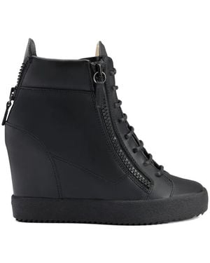Giuseppe Zanotti Addy Wedge Sneakers - Black