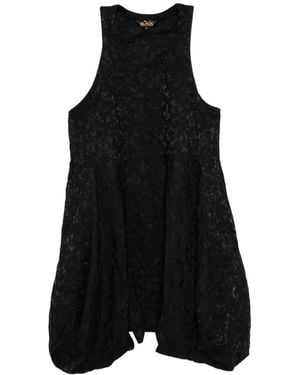 COMME DES GARÇON BLACK Jacquard-Pattern Dress - Black