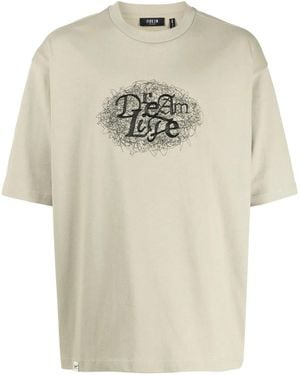 FIVE CM T-Shirt En Coton À Imprimé Graphique - Neutre