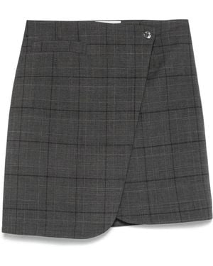 Coperni Wrap Mini Skirt - Gray
