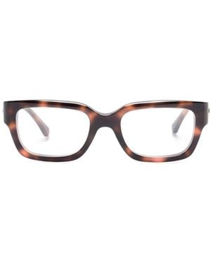Gucci Occhiali Con Effetto Tartarugato - Marrone
