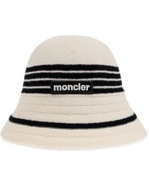 Moncler Hat With Logo - Black