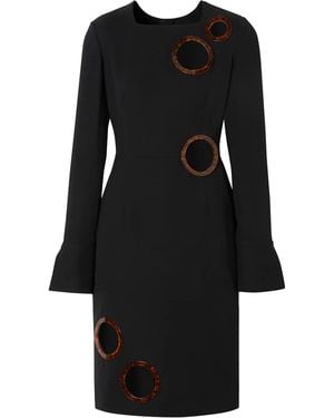 Burberry Framed Cut-Out Shift Dress - Black