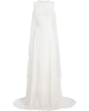 Jenny Packham Trevi Ruffled Dress - White