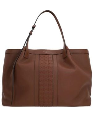 Serapian Diamond-Panel Tote Bag - Brown