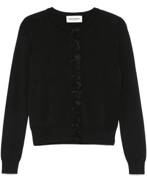 Sonia Rykiel Lace-Trim Cardigan - Black