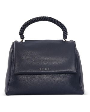 Orciani Medium Sveva Sense Scooby Braided-Handle Tote Bag - Blue