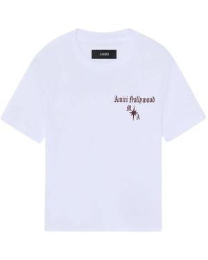 Amiri Logo-Print T-Shirt - White