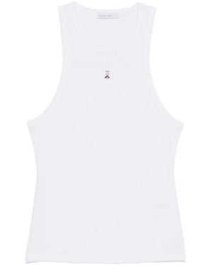 Patrizia Pepe Cut Out-Detail Top - White