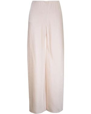 Vince High-Waisted Satin Trousers - White