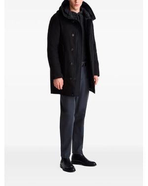 Peuterey Kasa Ki 05 Hooded Down-Feather Coat - Black