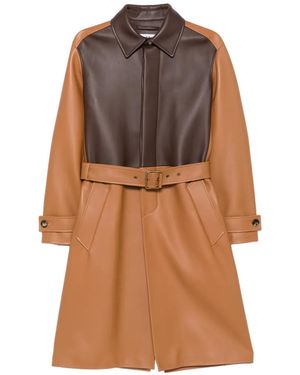 Loewe Abrigo Con Diseño Colour Block - Marrón