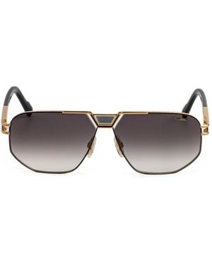 Cazal 9114 Geometric-Frame Sunglasses - Grey