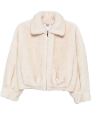 VALENTINI 1972 Jacke Aus Faux Fur - Weiß