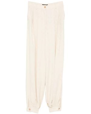 Etro Pleated Cuffed Trousers - White