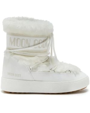 Moon Boot Ltrack Stiefel Mit Faux Fur - Weiß