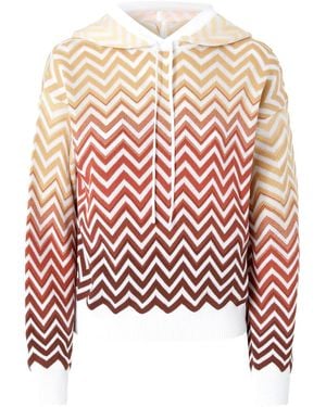Missoni D√Grad√ Chevron Hooded Sweatshirt - Pink