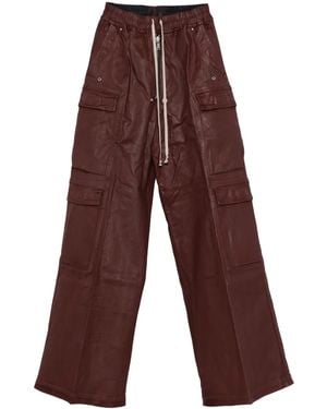 Rick Owens Cargo-Pocket Drawstring Pants - Purple