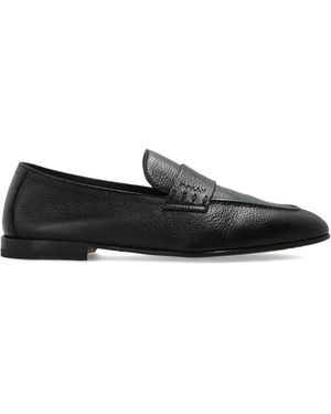 Bally Leather Penny Loafers - Black