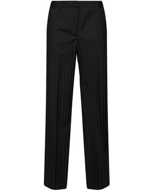 PT Torino Pleated Straight-Leg Tailored Pants - Black