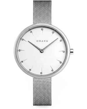 Obaku Notat 36Mm Watch - White