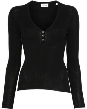 P.A.R.O.S.H. V-Neck T-Shirt - Black