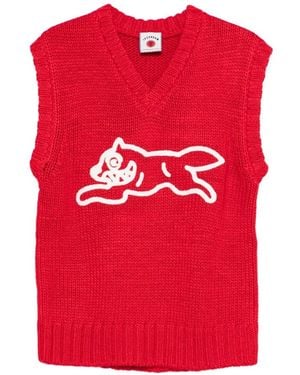 BBCICECREAM Running Dog Pullunder Mit V-Ausschnitt - Rot